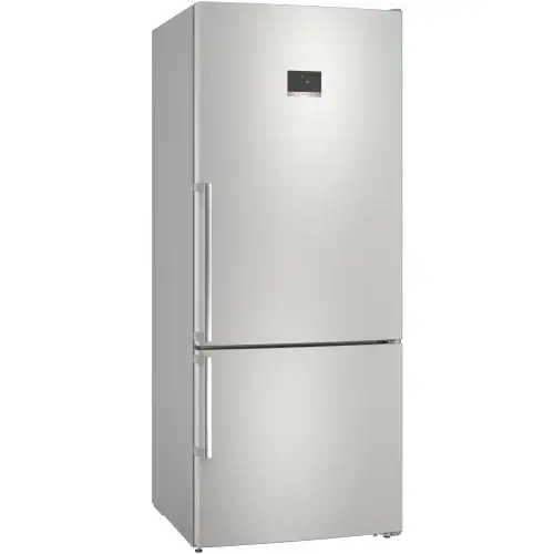 Combina frigorifica Bosch KGN76XIEP, 526 L, No Frost, Display TouchControl, Super Cooling, H 186 cm, Clasa E (Inox)