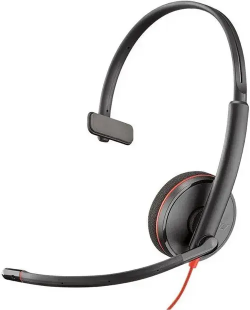 Casca Call Center Poly Blackwire C3210, USB, Monoaural, bulk (Negru)