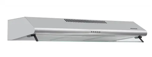 Hota traditionala Heinner HCH-490-SS, 2 motoare, Putere de absorbtie 304.5 m3/h, Lumina LED, 3 trepte de viteza, 90 cm, Inox