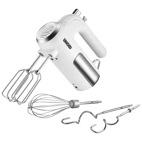 Mixer de mana Unold U78710, 5 viteze, 450 W (Alb)