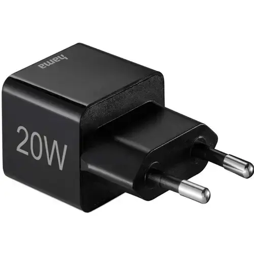 Incarcator retea HAMA 201649, 1xUSB-C, 20W (Negru)