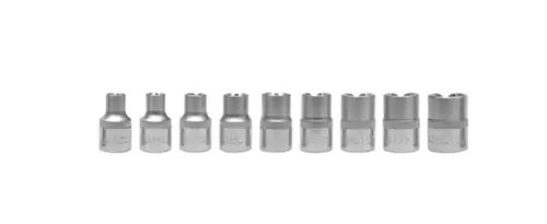 Trusa Tubulare 1/2', E10-E24, 9 piese YT-0521