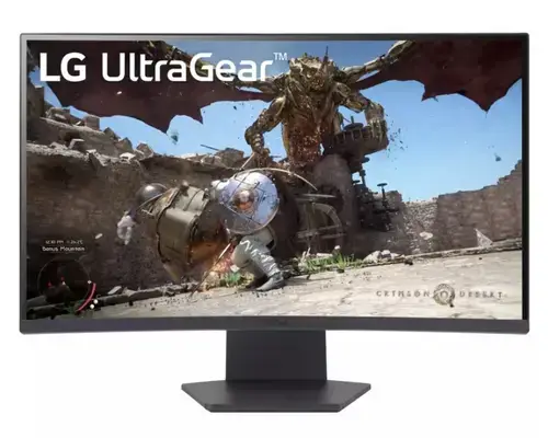 Monitor Gaming VA LED LG 27inch 27GS60QC-B, QHD (2560 x 1440), HDMI, DisplayPort, Ecran curbat, 180 Hz, 1 ms (Negru)