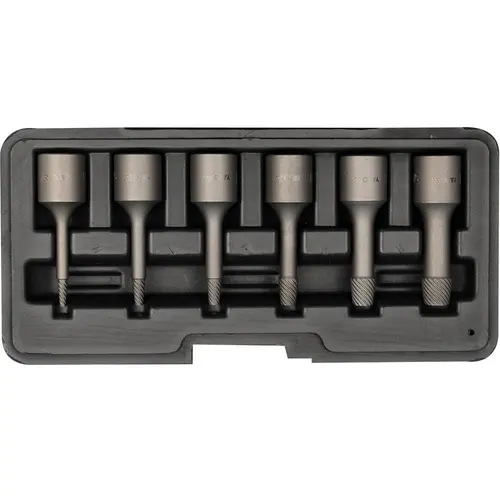 Set extractoare suruburi rupte YATO YT-0623, 6 buc, 3/8inch, otel