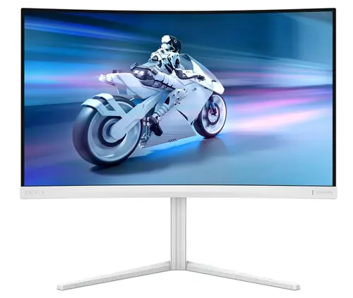 Monitor Gaming Fast VA LED Philips 27inch 27M2C5501, QHD (2560 x1440), HDMI, DisplayPort, Ecran curbat, 180 Hz, 1 ms (Alb)