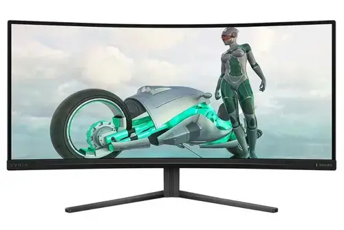 Monitor Gaming VA LED Philips 34inch 34M2C3500L/00, WQHD (3440 X 1440), HDMI, DisplayPort, Ecran curbat, 180 Hz, 0.03 ms (Negru)