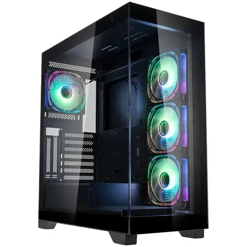 Carcasa Kolink Unity Peak ARGB, Mid-Tower, 4 ventilatoare ARGB (Negru)