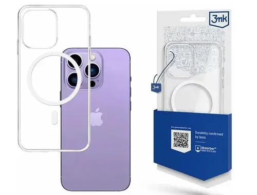 Husa Protectie Spate  3MK MagCase pentru Apple iPhone 14 Pro Max (Transparent)