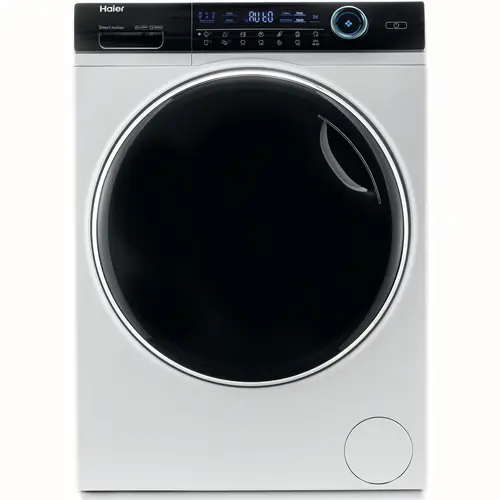 Masina de spalat rufe Haier HW100-B14979-S, 10 kg, 1400 rpm, Clasa A, Motor Direct Motion, Refresh, ABT, Steam, Dual spray, Pillow Drum, iTime, Smart Detecting (Alb)