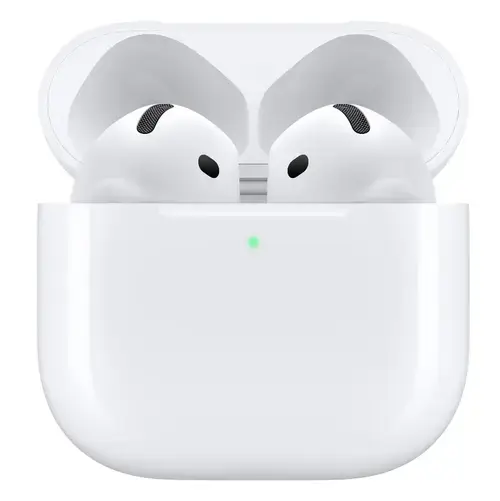 Casti True Wireless Apple AirPods 4 Active Noise Cancellation, Bluetooth 5.3, Autonomie 4.5 - 30 ore, Asistent vocal (Alb)
