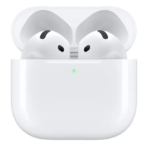 Casti True Wireless Apple AirPods 4 Active Noise Cancellation, Bluetooth 5.3, Autonomie 4.5 - 30 ore, Asistent vocal (Alb)