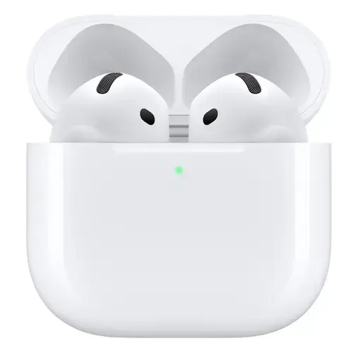 Casti True Wireless Apple AirPods 4, Bluetooth 5.3, Autonomie 4.5 - 30 ore, Asistent vocal (Alb)