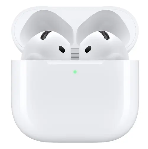 Casti True Wireless Apple AirPods 4, Bluetooth 5.3, Autonomie 4.5 - 30 ore, Asistent vocal (Alb)