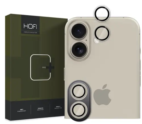 Folie de protectie Camera spate HOFI CamRing PRO+ pentru Apple iPhone 16 Plus / 16, Sticla Securizata, Transparenta
