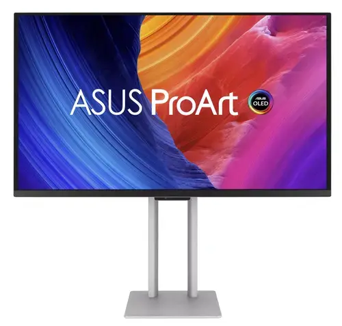 Monitor QD-OLED ASUS ProArt 26.5inch PA27UCDMR, UHD (3840 x 2160), HDMI, DisplayPort, Boxe, Pivot, 240 Hz, 0.1 ms (Argintiu)