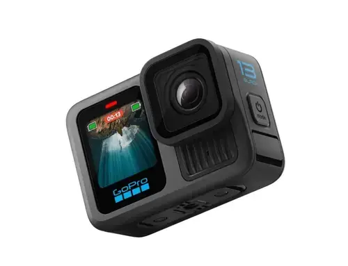 Camera video de actiune GoPro HERO13 Black, 27MP, 5.3K, Ecran tactil 2.27inch, Stabilizare HyperSmooth 6.0, TimeWarp 3.0, Wi-Fi, Bluetooth, Control vocal (Negru)