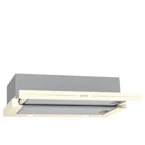 Hota Gorenje BHP62CLI, Telescopica, 435 mc/h, Filtru Aluminiu, Control mecanic, 1 motor, 141 W, Bej