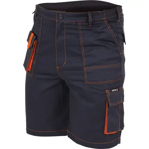 Pantaloni scurti de lucru Yato, Bumbac/Poliester, M, Albastru inchis