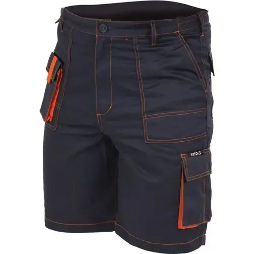 Pantaloni de lucru, Yato, Bumbac/Poliester, XL, Gri
