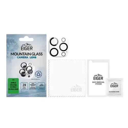 Folie Sticla Camera 3D Mountain Glass Eiger pentru iPhone 16 Pro / 16 Pro Max Transparenta