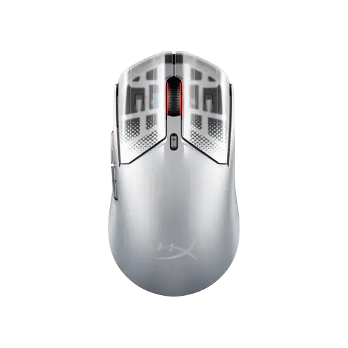 Mouse Gaming HyperX Pulsefire Haste 2 S, Wireless 2.4GHz/Bluetooth/USB, Autonomie 120 ore, 26000 DPI, Iluminare RGB (Argintiu)