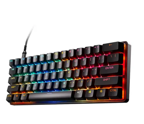 Tastatura Gaming Mecanica SteelSeries Apex Pro Mini Gen 3, USB, Layout US, Switch-uri OmniPoint 3.0 HyperMagnetic (Negru)