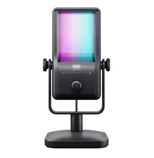 Microfon Gaming Cherry XTRFY NGALE R, USB, Cardioid (Negru)