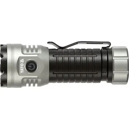 Lanterna Yato YT-085612, 30W, 3000lm, 7 moduri, IPX4, 118x41x35mm, aluminiu, Argintiu/Negru