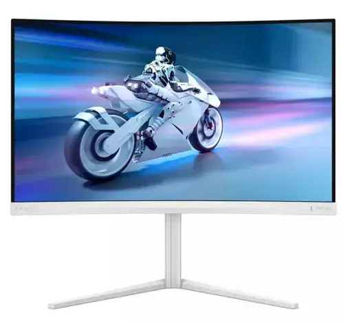 Monitor Gaming VA LED Philips 27inch 27M2C5201L/00, Full HD (1920 x 1080), HDMI, DisplayPort, Ecran curbat, 180 Hz, 1 ms (Alb)