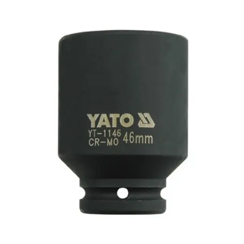 Cheie tubulara hexagonala de impact, Yato YT-1146, 3/4inch, 46mm, Cr-Mo