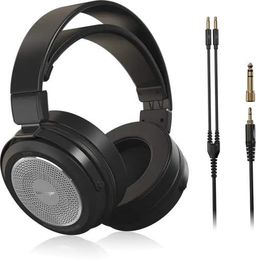 Casti Studio Hi-Fi Behringer ALPHA, Open-Back, Jack 3.5/6.3mm, Difuzor 50mm, Cablu 3m (Negru)