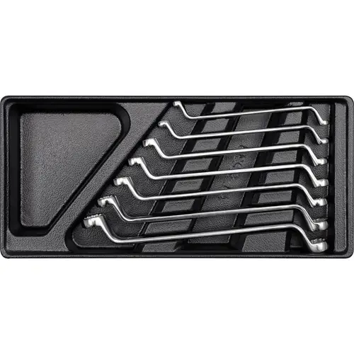 Set 7 chei inelare Yato YT-5533, 6-19 mm, Argintiu/Negru