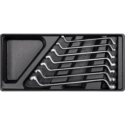 Set 7 chei inelare Yato YT-5533, 6-19 mm, Argintiu/Negru