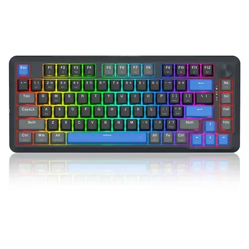 Tastatura gaming mecanica Redragon Cyrus Pro, USB/USB Wireless/Bluetooth, iluminare RGB, layout US, Negru