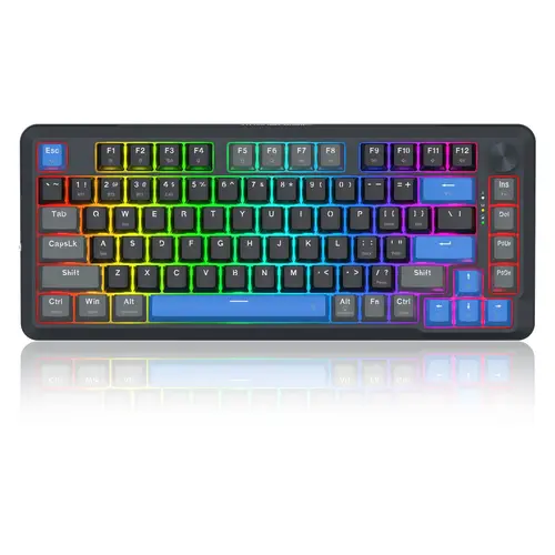 Tastatura gaming mecanica Redragon Cyrus Pro, USB/USB Wireless/Bluetooth, iluminare RGB, layout US, Negru