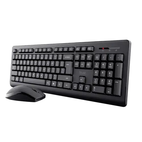 Kit mouse si tastatura Trust Primo Wireless, USB (Negru)