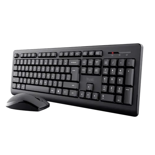Kit mouse si tastatura Trust Primo Wireless, USB (Negru)