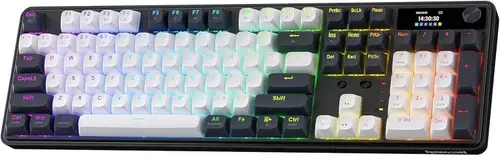 Tastatura gaming mecanica Redragon Wyvern, USB/USB Wireless/Bluetooth, iluminare RGB, Layout US, Negru