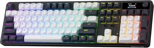 Tastatura gaming mecanica Redragon Wyvern, USB/USB Wireless/Bluetooth, iluminare RGB, Layout US, Negru