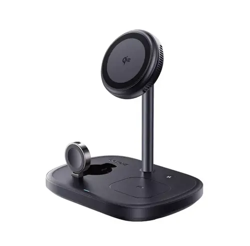 Incarcator wireless Baseus EnerFill FS41 3-in-1, 22.5W, TEC Cooling, Negru (incarcator 45W si cablu USB-C 1m inclus) (Negru)