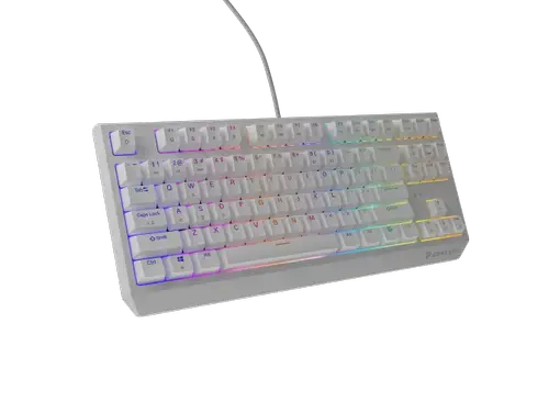 Tastatura Mecanica Gaming Genesis Thor 230 TKL, USB, Iluminare RGB, Switch-uri Outemu Brown (Alb)