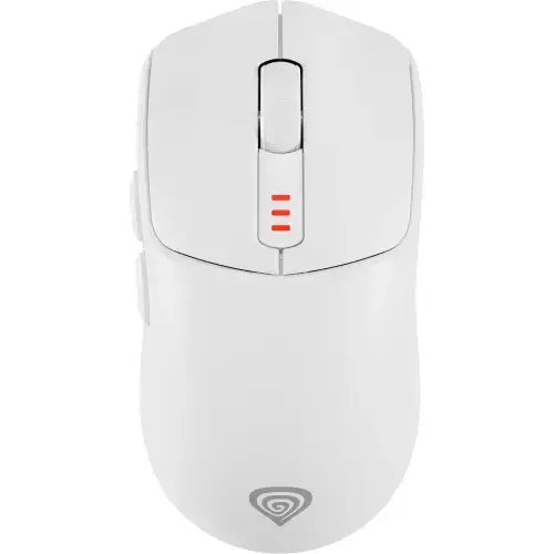 Mouse Gaming Wireless Genesis 500, Bluetooth/USB, 10000 DPI, Switch-uri mecanice Kailh 4.0 (Alb)