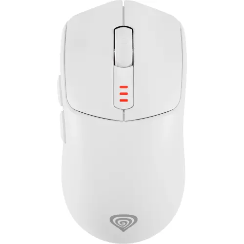 Mouse Gaming Wireless Genesis 500, Bluetooth/USB, 10000 DPI, Switch-uri mecanice Kailh 4.0 (Alb)