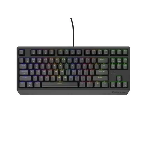 Tastatura Gaming Mecanica Genesis Thor 230 TKL, USB, Iluminare RGB, Switch-uri Outemu Red (Negru)