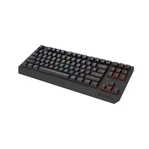 Tastatura Gaming Mecanica Wireless Genesis Thor 230 TKL, Bluetooth, Layout US, Iluminare RGB, Switch-uri Outemu Panda (Negru)