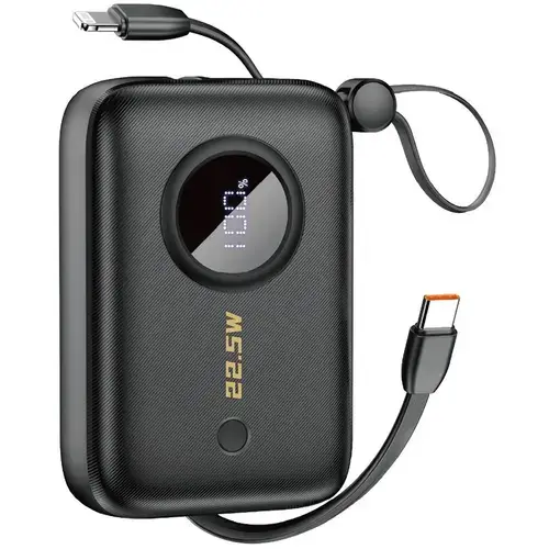 Baterie Externa Dudao K14, 10000mAh, 22.5W, QC + PD, 1 x USB-A - 1 x USB-C (Negru)