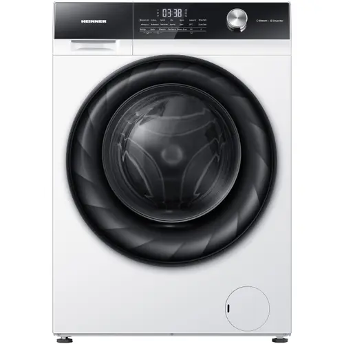 Masina de spalat rufe Heinner HWM-H1014IVKA+++, 10 kg, 1400 rpm, Clasa A, Motor Inverter, Display digital, Clatire suplimentara (Alb)