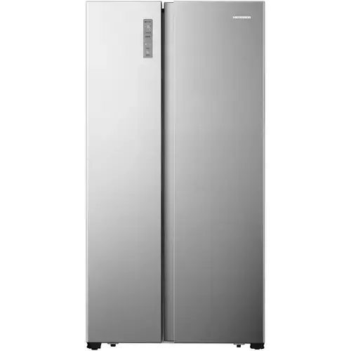 Side by side Heinner HSBS-HS519NFXE++, 519 l, Full No Frost, Clasa E, Display touch, Alarma usa deschisa, H 178.6 cm (Inox)