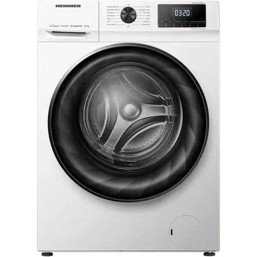 Masina de spalat rufe Heinner HWM-H1014INVA+++, 10 kg, 1400 rpm, Clasa A, Motor Inverter, Display digital, Clatire suplimentara (Alb)