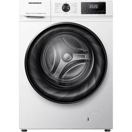 Masina de spalat rufe Heinner HWM-H1014INVA+++, 10 kg, 1400 rpm, Clasa A, Motor Inverter, Display digital, Clatire suplimentara (Alb)